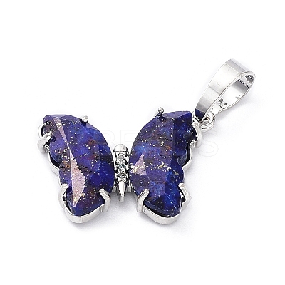 Natural & Synthetic Mixed Gemstone Pendants G-K338-01P-1