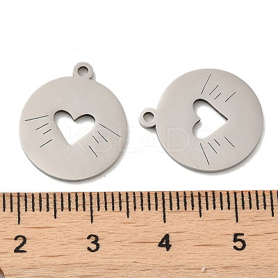 Non-Tarnish 316L Surgical Stainless Steel Pendants STAS-F302-10P-01-1