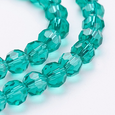 Eco-Friendly Glass Round Beads Strands EGLA-J042-6mm-M02-1