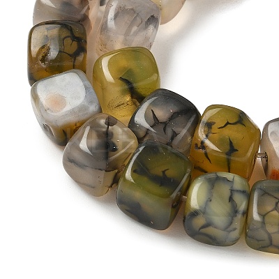 Natural Dragon Veins Agate Beads Strands G-G177-E11-05-1