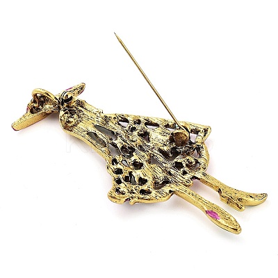 Zinc Alloy Rhinestone Girl Brooches LS-JEWB-I031-07A-1