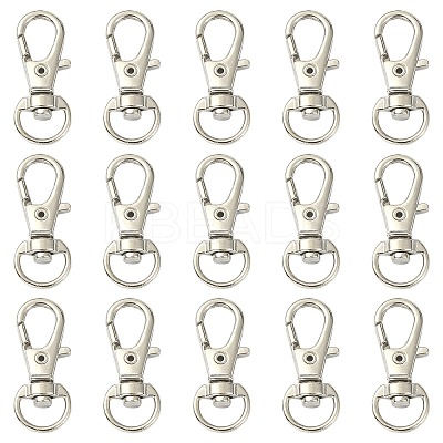 10Pcs Alloy Swivel Lobster Claw Clasps PALLOY-CJ0002-68-1