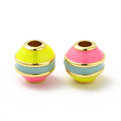 Brass Enamel Beads KK-I699-01-1