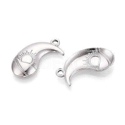 304 Stainless Steel Pendants STAS-T065-10P-1