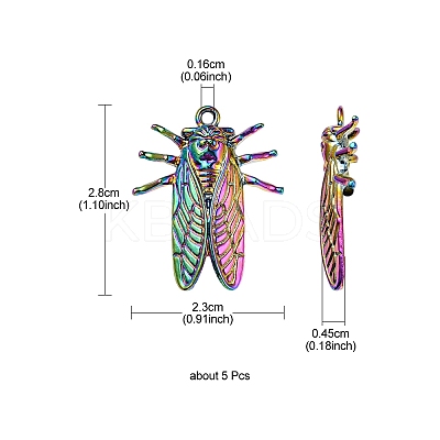 Plated Alloy Pendants FIND-YW0001-65-1