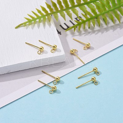 925 Sterling Silver Ear Stud Findings STER-K167-042B-G-1