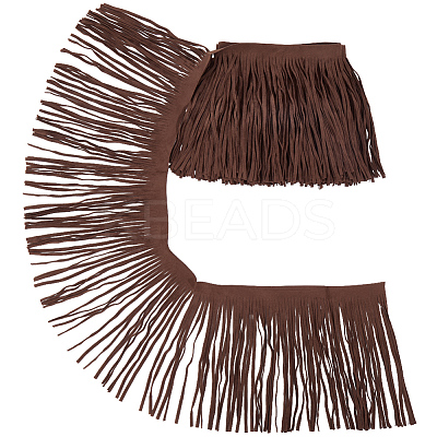 1Pc Suede Fabric Tassels Ribbon OCOR-GF0005-60B-04-1