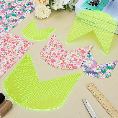 3Pcs Acrylic Multifunction Rulers DIY-WH0349-411-1