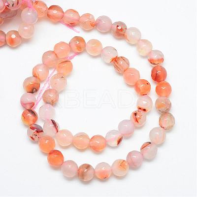 Natural Carnelian Bead Strands G-R346-4mm-25-1