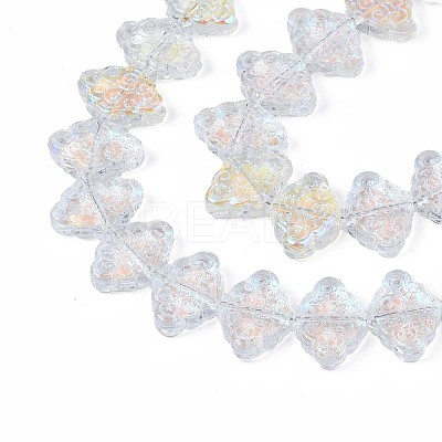 Electroplate Glass Beads Strand EGLA-S188-20-B03-1