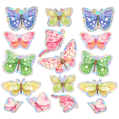 PVC Waterproof Shopwindow Decorative Sticker DIY-WH20007-17D-1