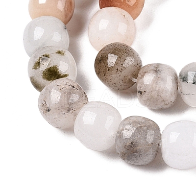 Dyed Natural White Jade Beads Strands G-T138-D27-1