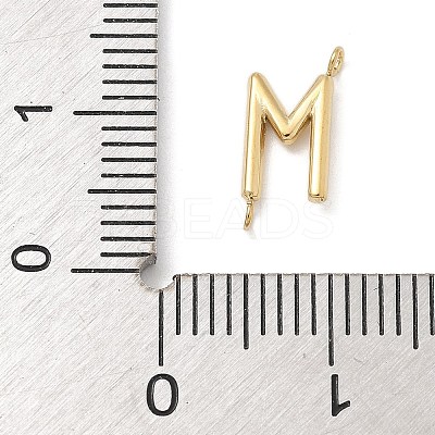 304 Stainless Steel Letter Connector Charms LS-STAS-M108-01G-13-1
