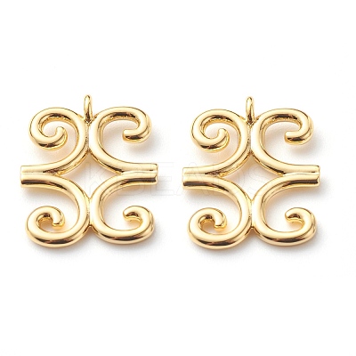 Brass Pendants KK-J278-08G-1