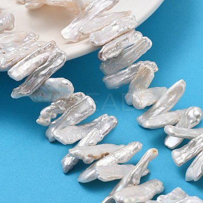 Natural Baroque Keshi Pearl Beads Strands PEAR-P064-03B-02C-1