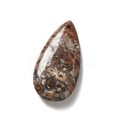 Natural Leopard Skin Jasper Pendants G-F731-04G-1
