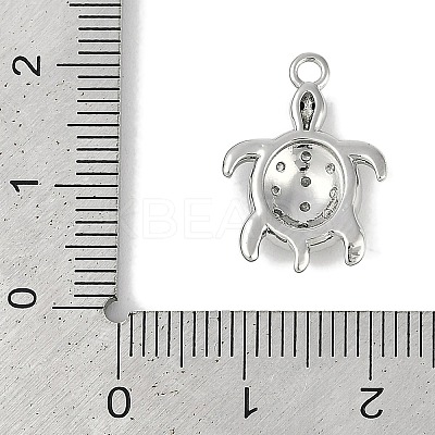 Brass Micro Pave Cubic Zirconia Pendants KK-I719-33P-1