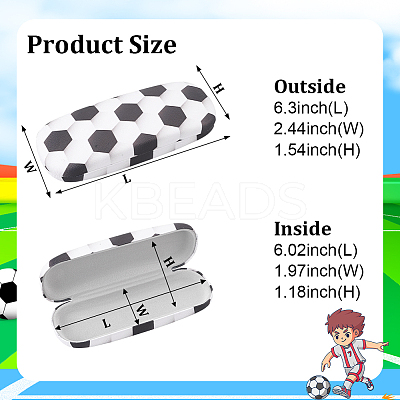 Creative Imitation Leather Eye Glasses Case AJEW-FH0003-58A-1