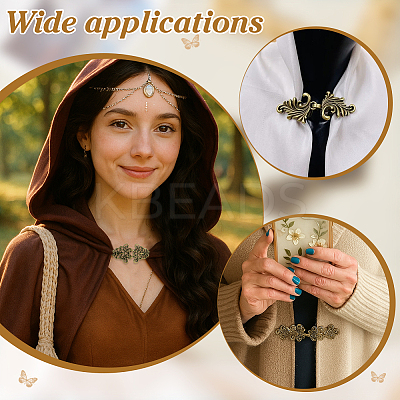5 Bags 5 Styles Zinc Alloy Hook Button FIND-PH0027-46-1