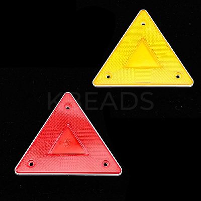 10Pcs 2 Colors Slow Moving Vehicle Sign AJEW-CA0003-39-1