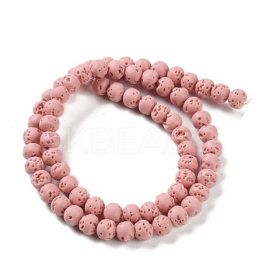 Synthetic Lava Rock Dyed Beads Strands G-H311-08A-08-1