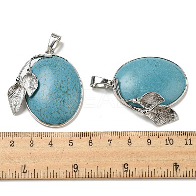 Synthetic Turquoise Pendants G-Z050-05A-1