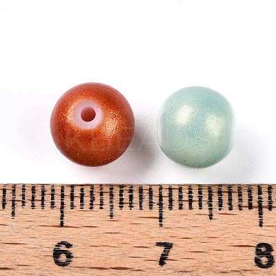 Baking Paint Glass Pearl Beads DGLA-S115-8mm-MK-1