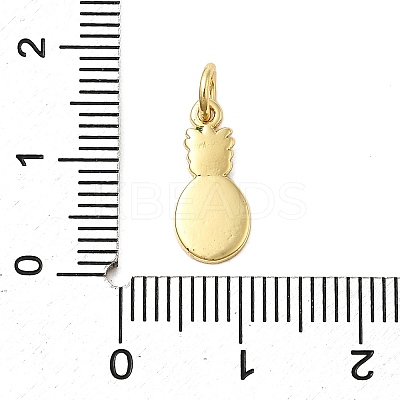 Brass Enamel Charms KK-P303-02G-1
