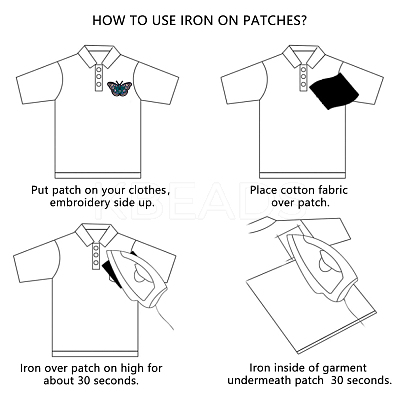 Computerized Embroidery Cloth Iron On Patches FIND-T030-035-1