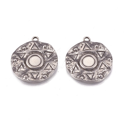 304 Stainless Steel Pendants STAS-H109-25B-1