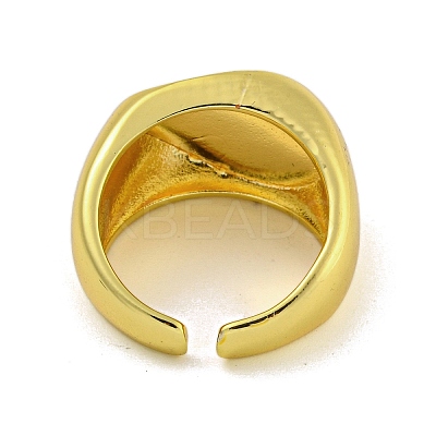Brass Cuff Rings for Women RJEW-E294-03G-02-1