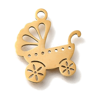 201 Stainless Steel Pendants STAS-R136-27G-1
