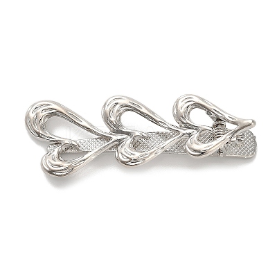 Alloy Alligator Hair Clips AJEW-A061-01E-P-1