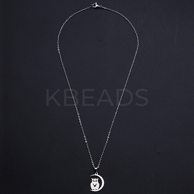 Non-Tarnish 201 Stainless Steel Pendants Necklaces NJEW-S105-JN707-45-1-1