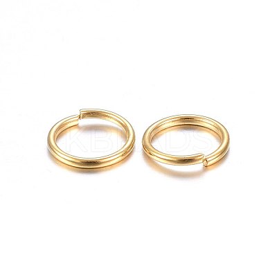 304 Stainless Steel Open Jump Rings STAS-O098-01G-07-1