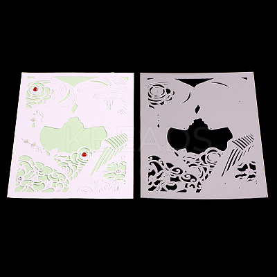 Lover Frame Carbon Steel Cutting Dies Stencils DIY-F028-85-1