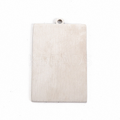 Non-Tarnish 201 Stainless Steel Pendants LS-STAS-S105-LA211-8-1