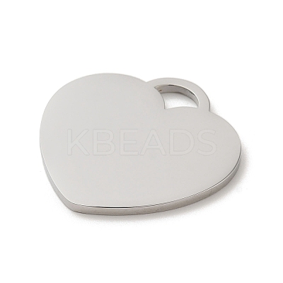 Non-Tarnish 304 Stainless Steel Mirror Polished Finish Stamping Blank Tag Pendants STAS-K270-43P-1