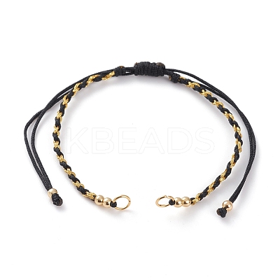 Adjustable Nylon Braided Cord Bracelet Making AJEW-JB00891-01-1