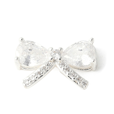 Brass Micro Pave Cubic Zirconia Pendants KK-A253-05S-1