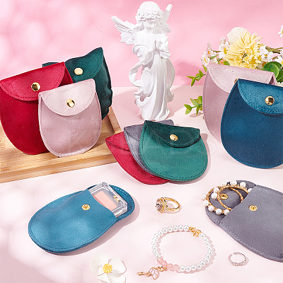 10Pcs 10 Styles Velvet Jewelry Storage Pouches ABAG-BC0001-54-1