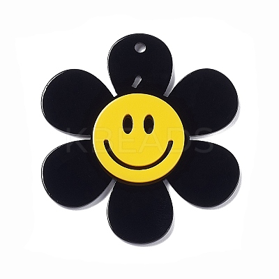 Opaque Acrylic Big Pendants LS-OACR-P012-B06-1