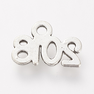 Tibetan Style Alloy Charms TIBE-S306-04AS-RS-1