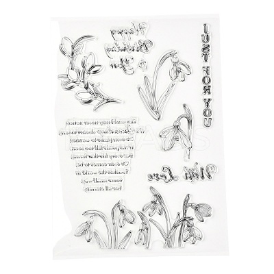 Silicone Clear Stamps DIY-A013-02-1