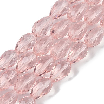 Transparent Glass Beads Strands EGLA-N013-T8mm-D18-1