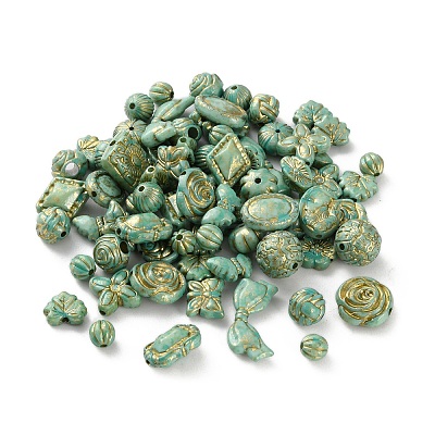 Opaque Acrylic Beads OACR-M015-15D-1