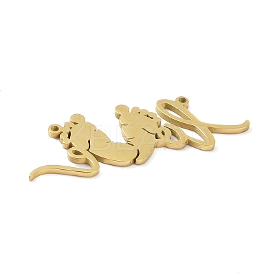 304 Stainless Steel Connector Charms LS-STAS-G329-01G-1