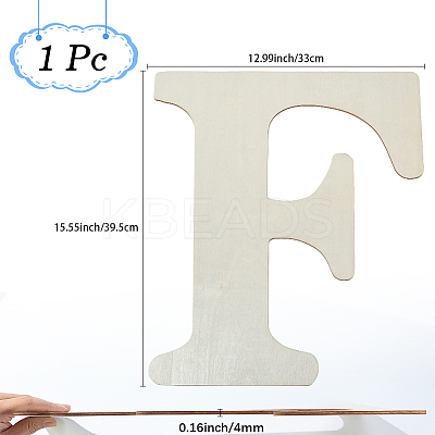 Letter Unfinished MDF Sheets WOOD-WH20012-008F-1