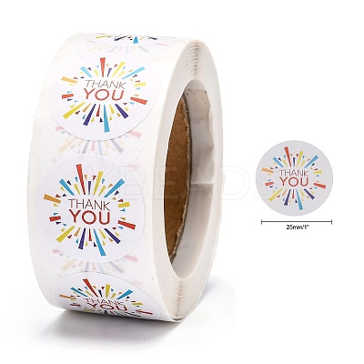 1 Inch Thank You Self-Adhesive Paper Gift Tag Stickers LS-DIY-E027-A-11-1