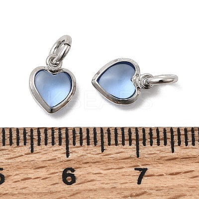 Brass Pave Cubic Zirconia Pendants KK-Z137-21P-07-1